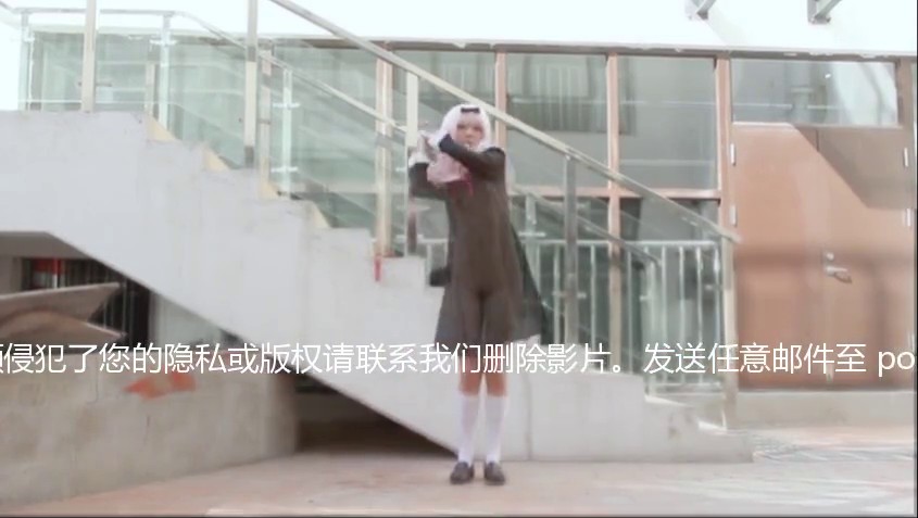 网曝门事件最近很火的B站舞蹈区二次元网红Ayase绫濑酱cos藤原书记全裸跳宅舞被民工发现 秒发5个版本 完整版【重叠版】