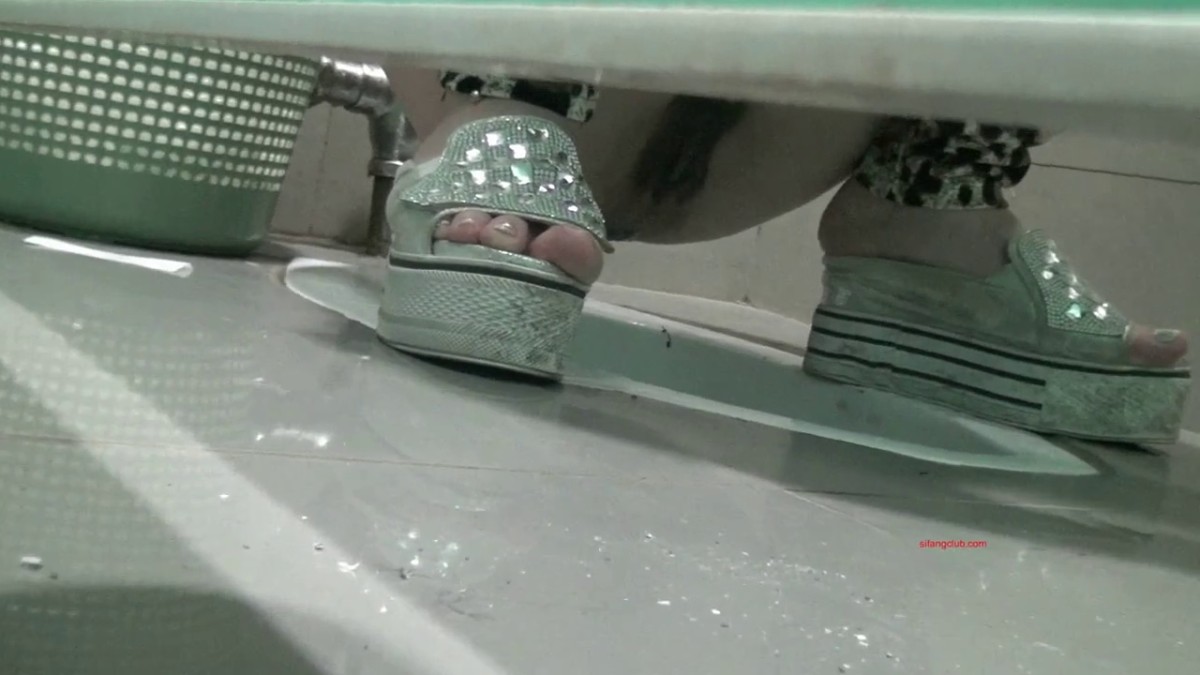 商城女厕偷拍豹纹长裤少妇的小黑鲍一只