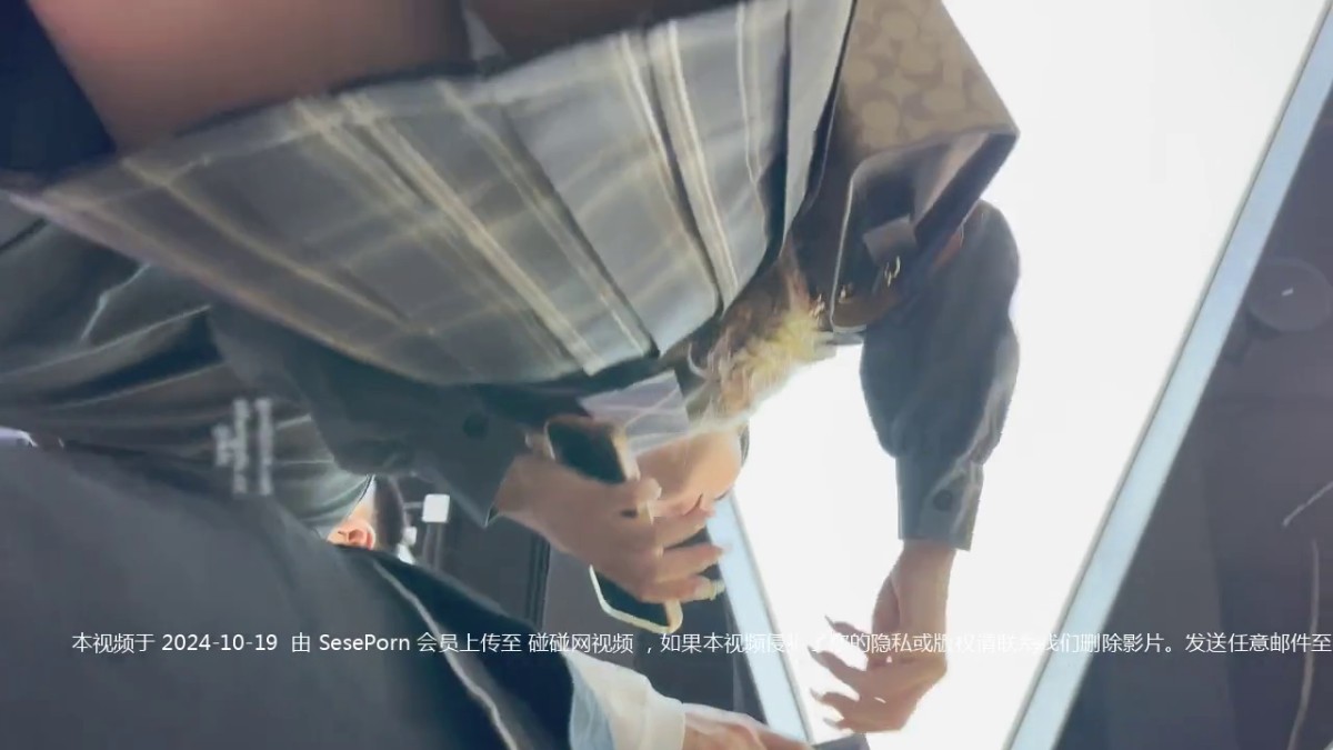 商场一路跟踪抄底JK裙小姐姐 穿着透明内裤大黑B隐约可见