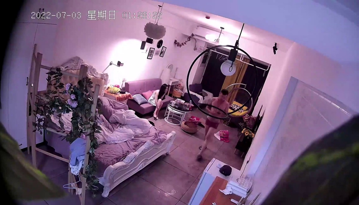 上帝视角真实欣赏数对男女开房激情造爱~等了三天极品妹终于等到你被肏了-D4- (6)