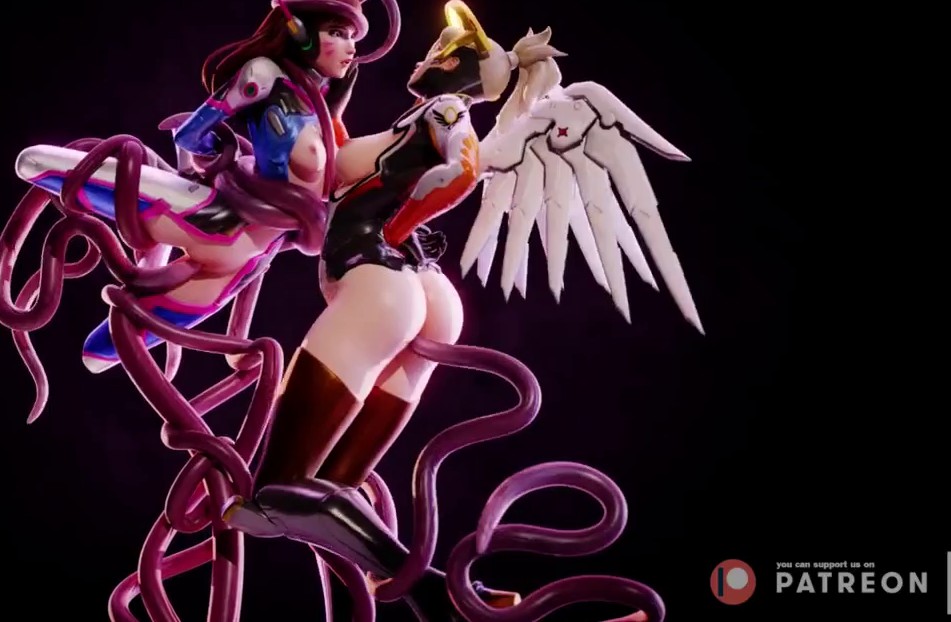 OVERWATCH MERCY D.VA TENTACLES SFM 3D FIREBOX STUDIO