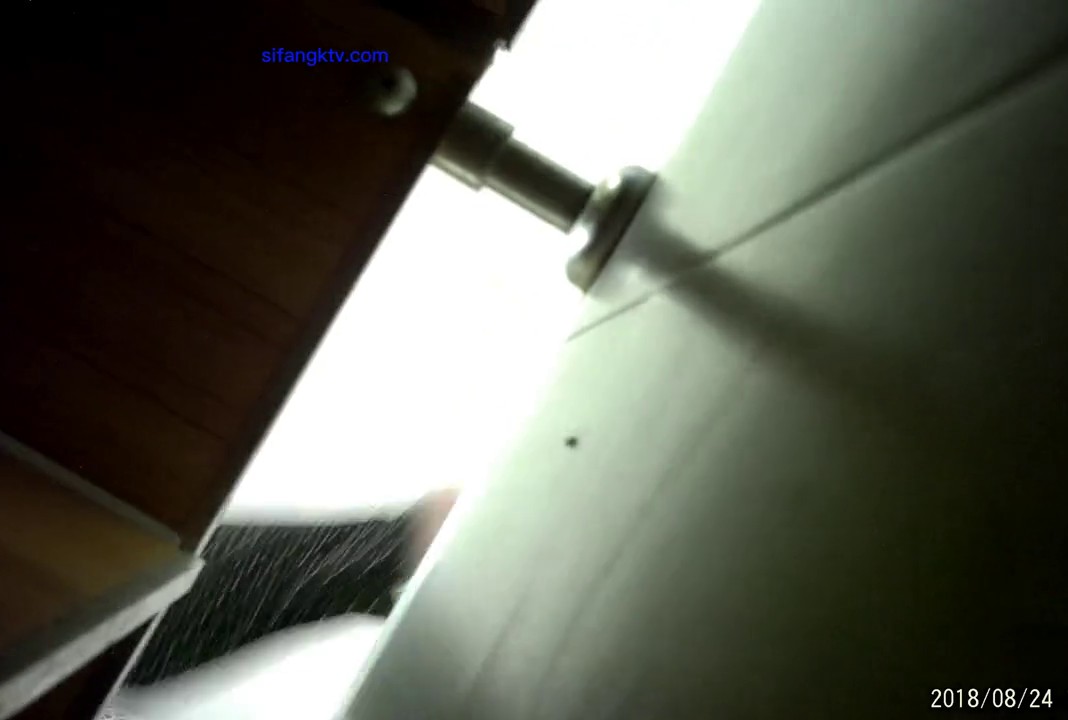 十二月最新流出  厕所偷拍 跟着女友上厕所，变态男对着女厕撒尿-12