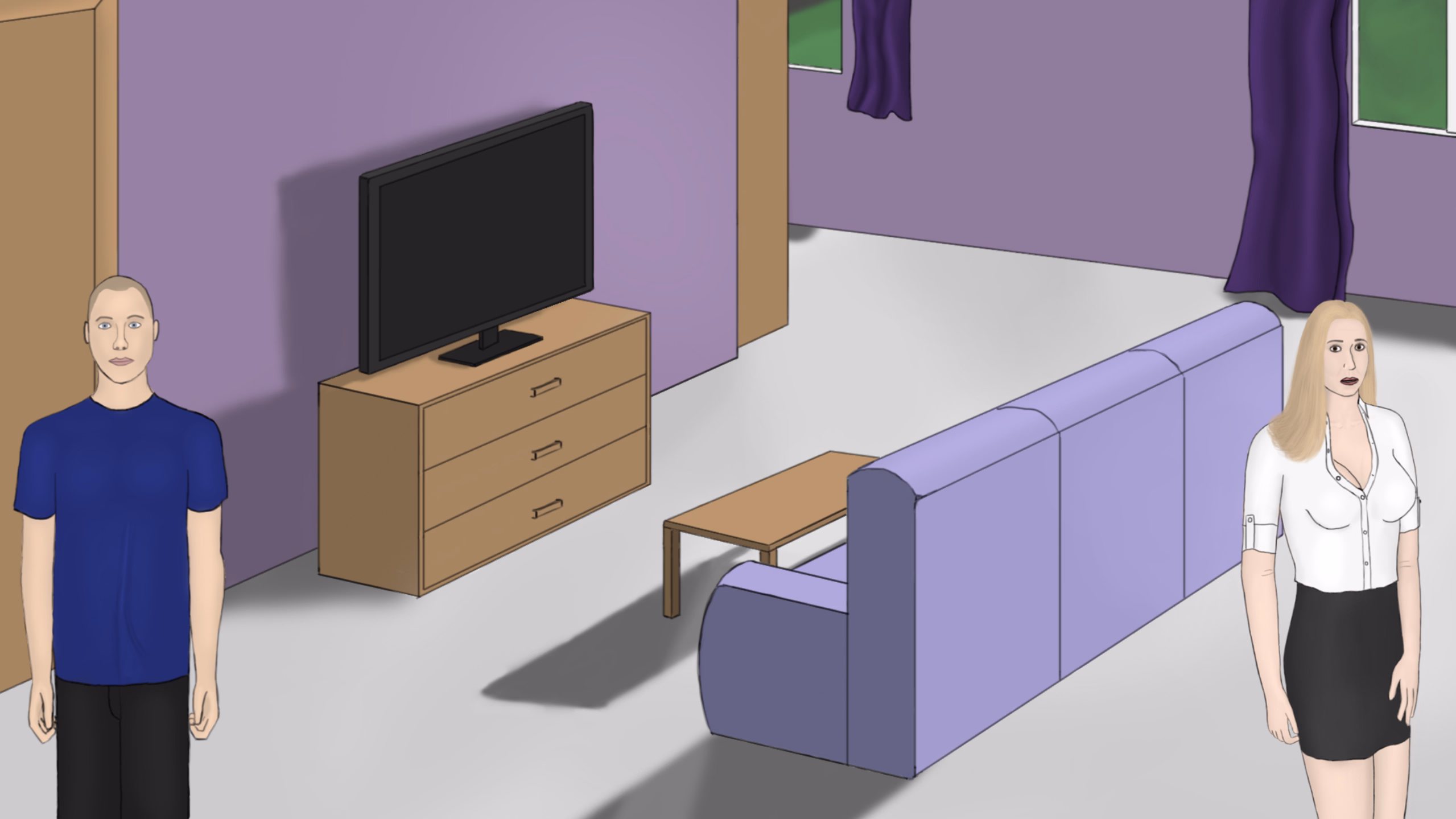 末日禁忌：与妈妈的闺蜜同居（It Made Us Get Close）v0.1 Demo 精翻汉化 游戏截图 3