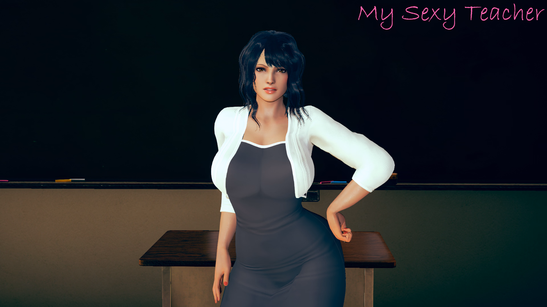 我的性感女教师：网上的秘密（My Sexy Teacher）v0.05 精翻汉化 游戏截图 1