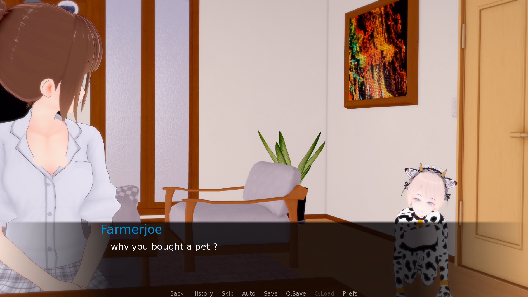 奶牛宠物：母子的隐秘生活（Cow In My House）v0.23.7 精翻汉化 游戏截图 5