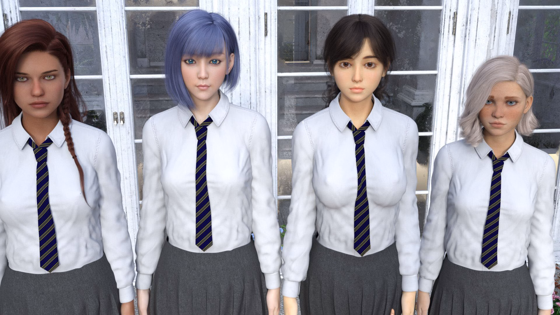 裸体学院：误入女校的男根特权（Nudist College）v0.20 精翻汉化 游戏截图 5