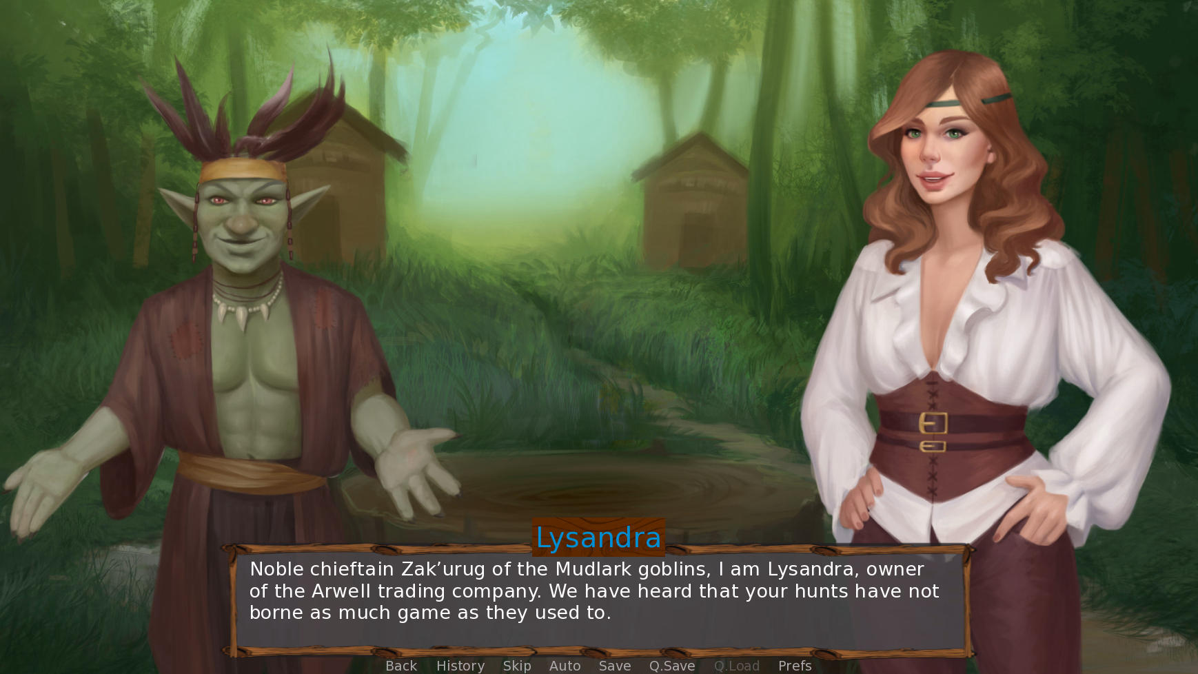 丽桑德拉与哥布林：女商人的屈辱播种（Lysandra and the Goblins）v0.9 精翻汉化 游戏截图 3