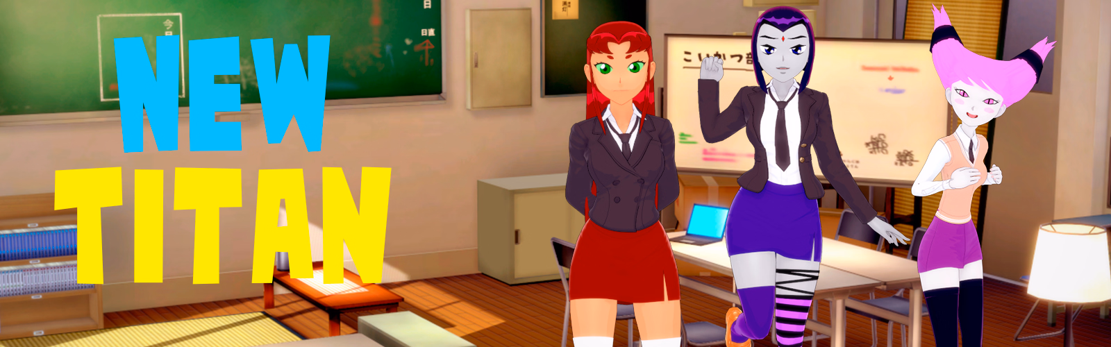 泰坦性爱游戏：超级英雄调教（New Titan Hentai Game）v0.0.3 精翻汉化 游戏截图 1