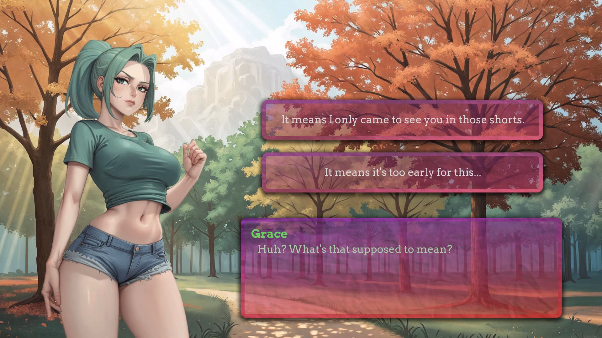 荒郊野岭：诱人学妹的远足（Long Hike with a Cute Girl）v1.0.1 精翻汉化 游戏截图 2