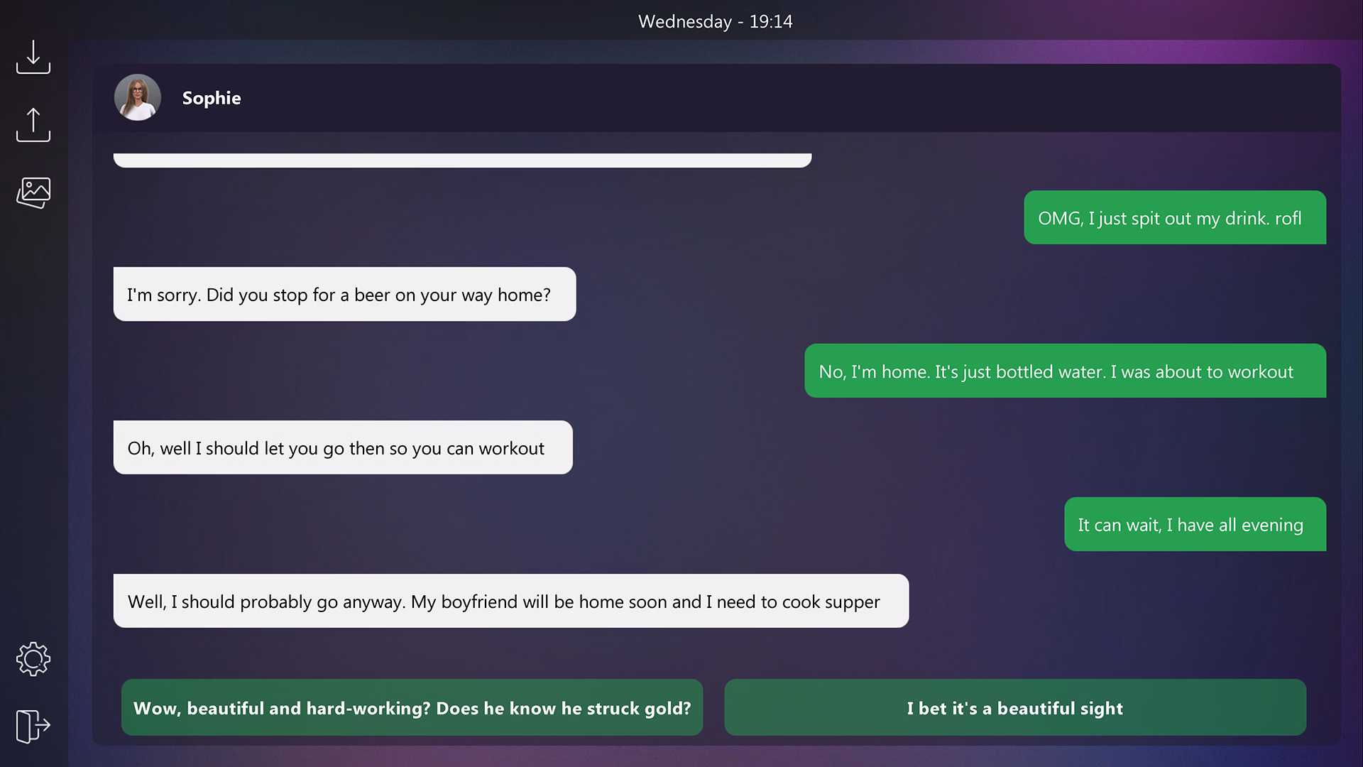 下流短信：总裁的职场性调教（Dirty Texts - New Intern）v1.0 精翻汉化 游戏截图 5