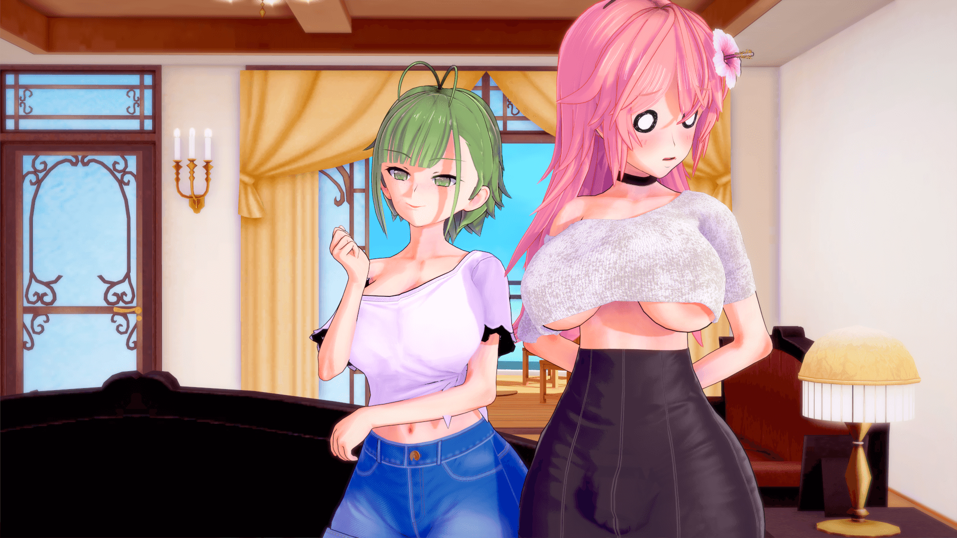 淫荡求助：女大学生的扶他异变（Lusty Help）v0.2 精翻汉化 游戏截图 5