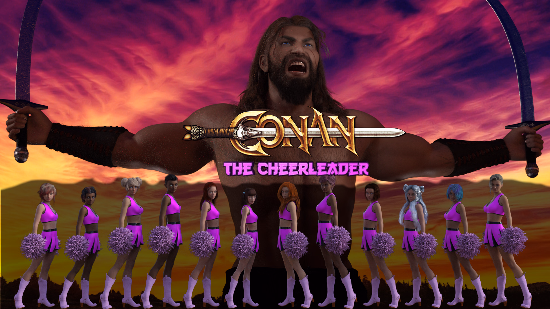 啦啦队长柯南:猛男变身(Conan the Cheerleader)Prologue v0.1 精翻汉化 游戏截图 1
