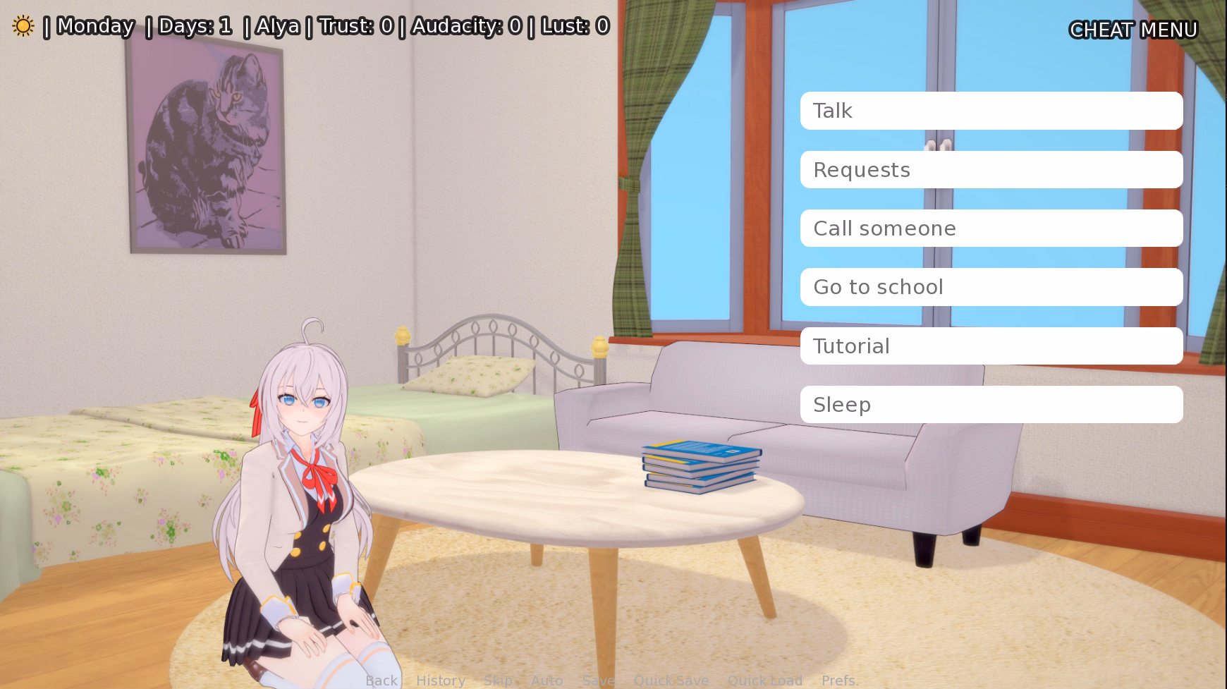 同居诱惑：艾莉亚的秘密（Living with Alya）v0.43 精翻汉化 游戏截图 5