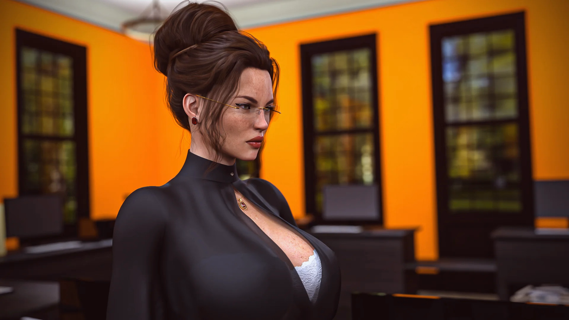校园生活:卧底探员的艳遇(Campus Lyfe)Ch.1 BETA 精翻汉化 游戏截图 3