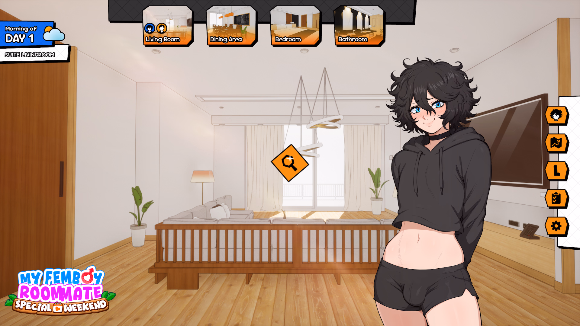 伪娘室友：特别周末（My Femboy Roommate Special Weekend）Demo 精翻汉化 游戏截图 8