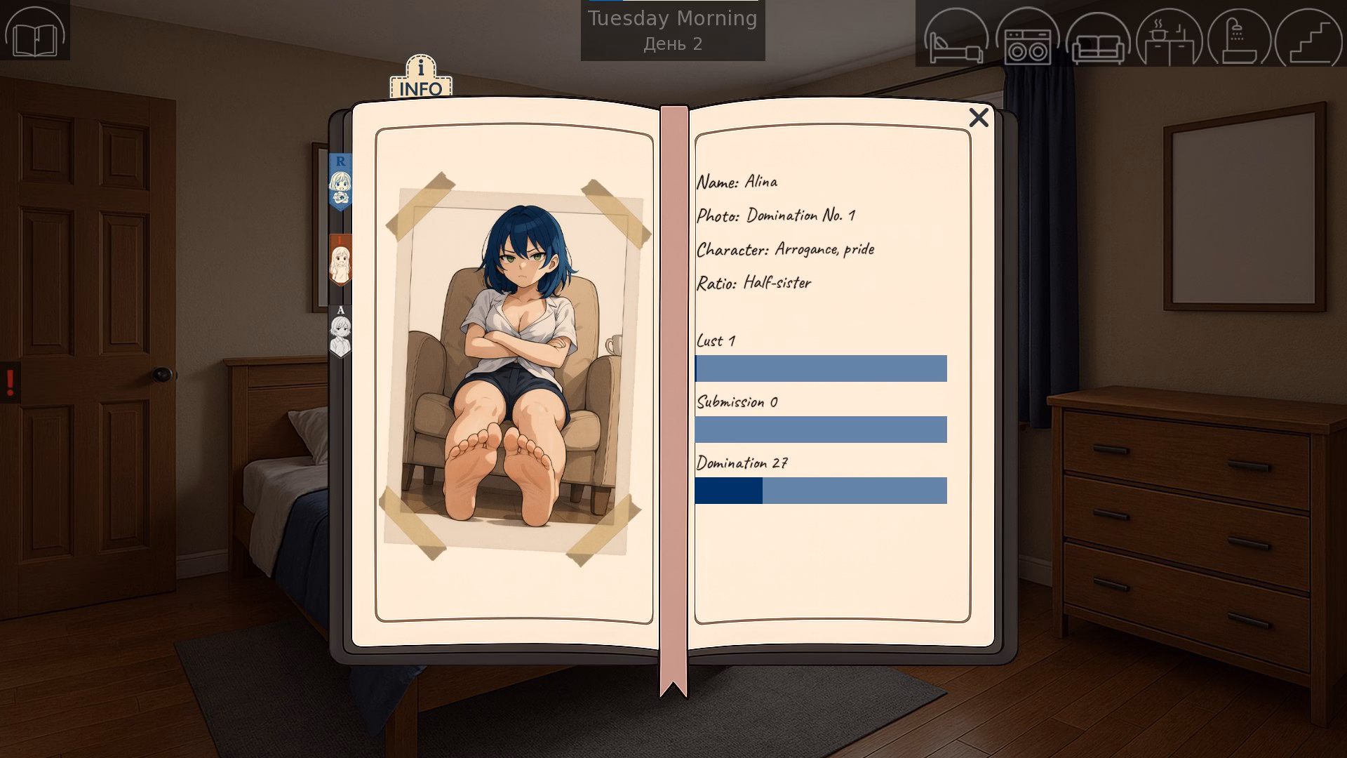 同一屋檐下：与三位少女的同居日常（Under One Roof: Step by Step）v0.4 demo 精翻汉化 游戏截图 6