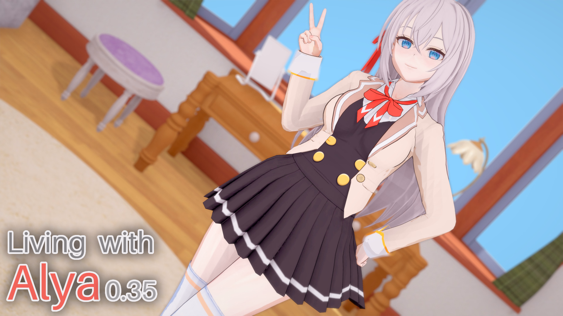 同居诱惑：艾莉亚的秘密（Living with Alya）v0.43 精翻汉化 游戏截图 2