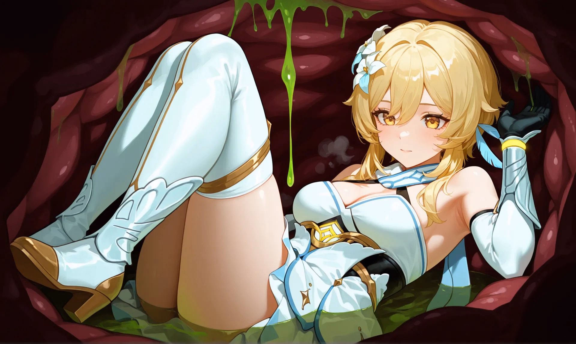 吞噬原神:荧妹的异星胃袋(Vorish Impact)v0.5 精翻汉化 游戏截图 2