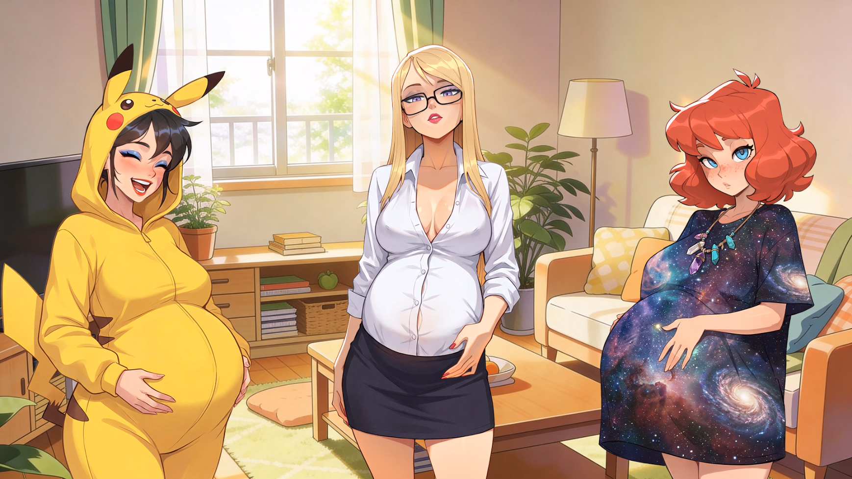 孕妇室友求助：合租配种日记（Pregnant Roommates, Send Help!）v0.0.5 U1 精翻汉化 游戏截图 7