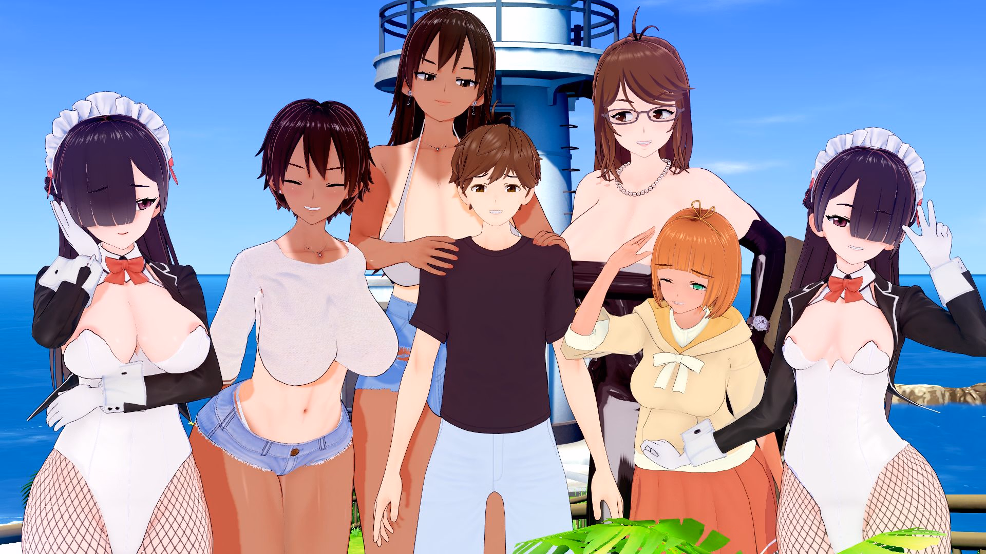 扶她度假村：双性欲望（Futanari Resort）v0.15 精翻汉化 游戏截图 1