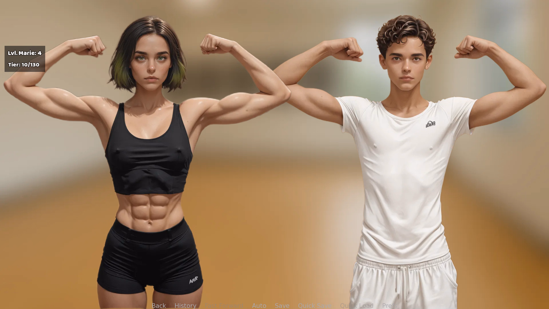 肌肉母狗：女体肉改调教（Female Muscle Leveling）Ch.1 v1.24 精翻汉化 游戏截图 5