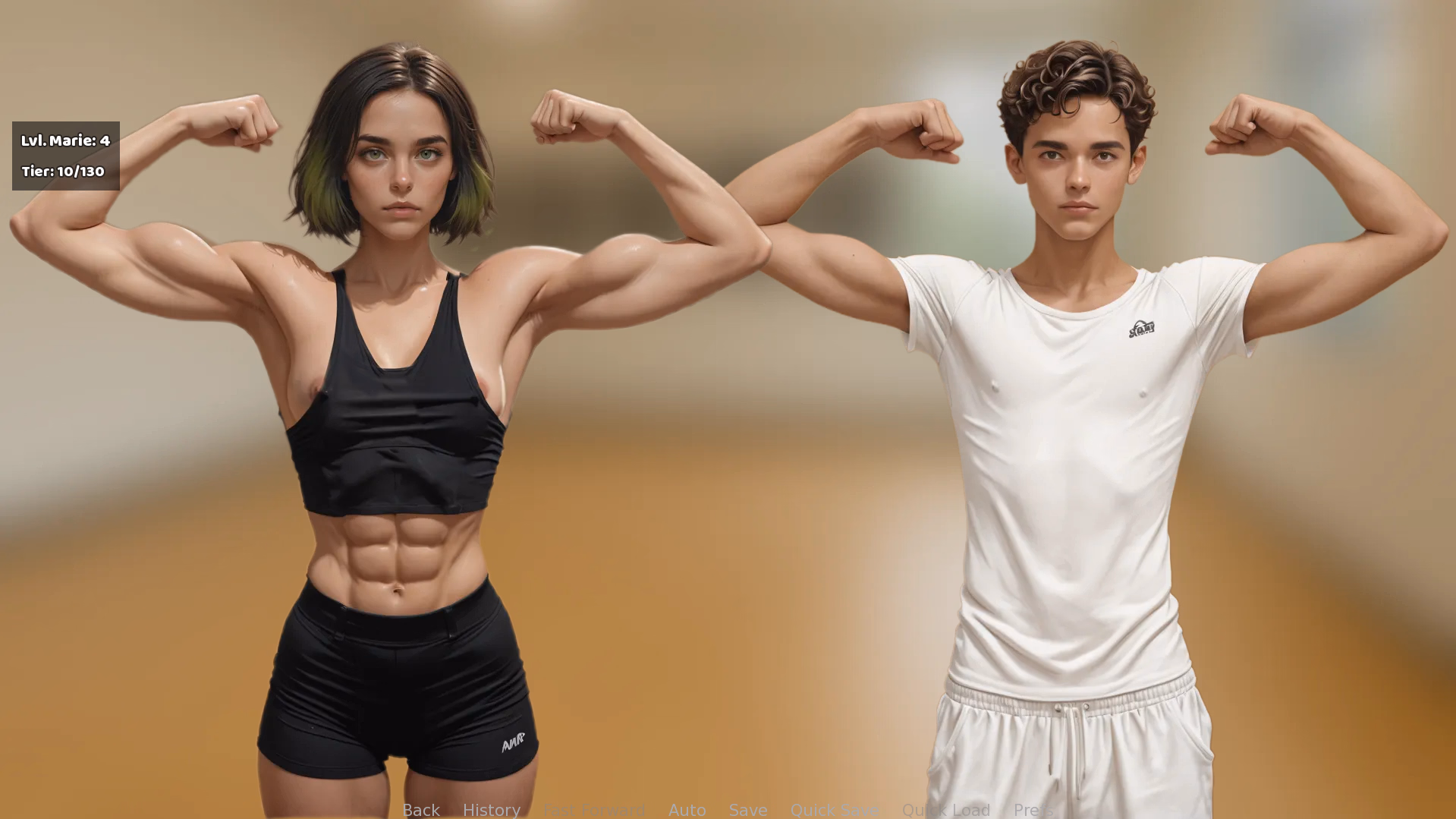 肌肉母狗：女体肉改调教（Female Muscle Leveling）Ch.1 v1.24 精翻汉化 游戏截图 6