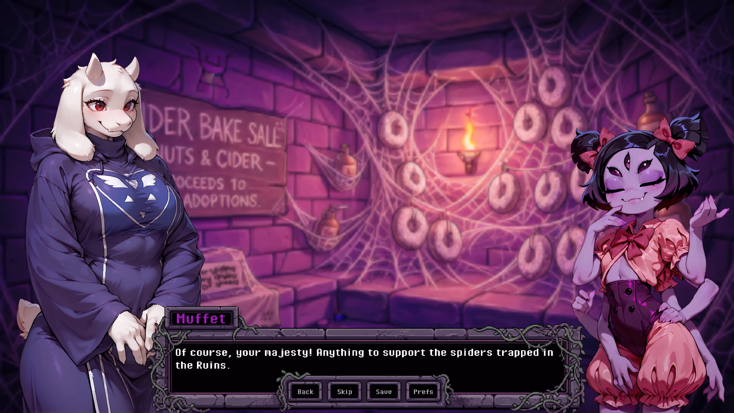 托丽尔的怀抱:地下情欲(Toriel's Embrace)v0.2 精翻汉化 游戏截图 4