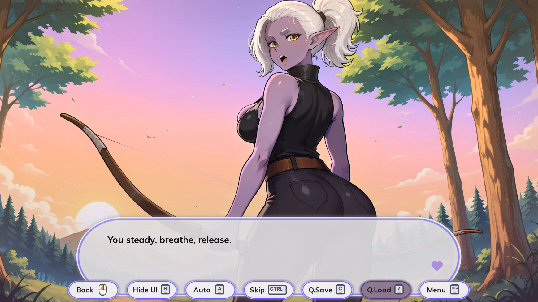 暗夜魅影：与黑暗精灵的禁忌之夜（A Night With: Dark-Elf）Demo 精翻汉化 游戏截图 4