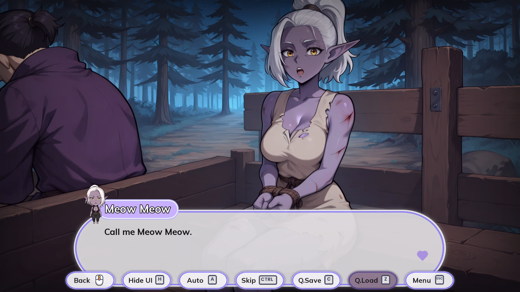暗夜魅影：与黑暗精灵的禁忌之夜（A Night With: Dark-Elf）Demo 精翻汉化 游戏截图 7