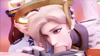 Overwatch Mercy Blowjob - Sageofosiris
