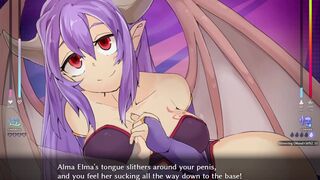 Succubus Academia Alma Elma Handjob
