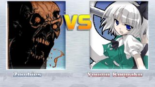Zombies Vs Youmu Konpaku