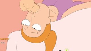 Morty fuck Tricia while summer is watching very close