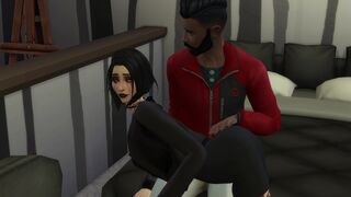 Emo girl having fun with her neighbor