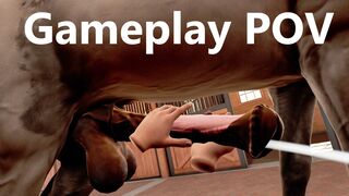 Stallion Handjob | VR Stallion 2.1 Gameplay