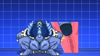 MUGEN - Dark Bowser Destroys Lopunny's Butthole