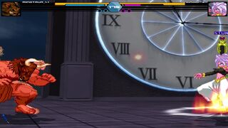 Android 21 Defeated and Claimed by a Minotaur