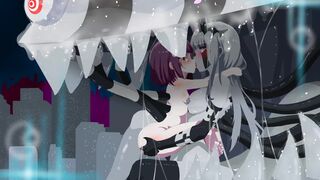 Magical girl's mother evolves and inject her daughter with demon essence