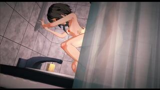 H Scene : Megumin  Bath Sex