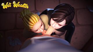 Wet Wealth Rough Blowjob