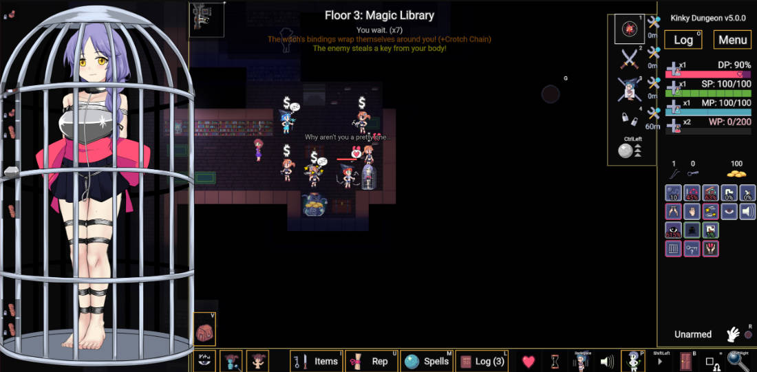 RPG/官中/动态丨变态地牢/Kinky Dungeon v5.5.0 官方中文 【20260305】 游戏截图 4