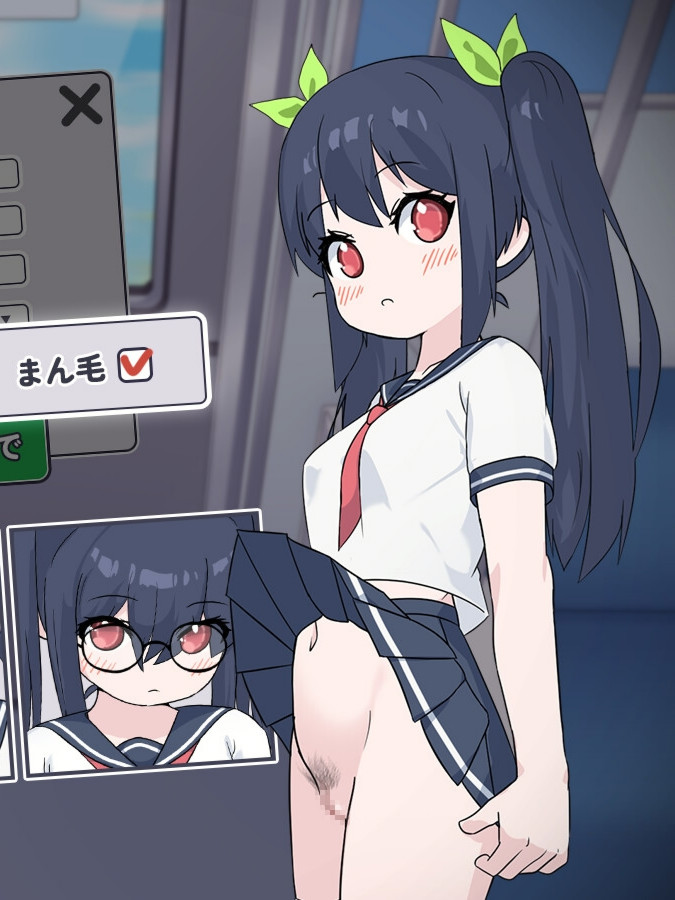 通勤电车、被偷拍的少女