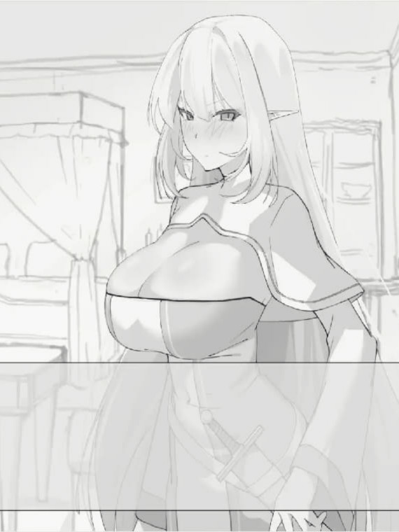 想摸一摸精灵女骑士