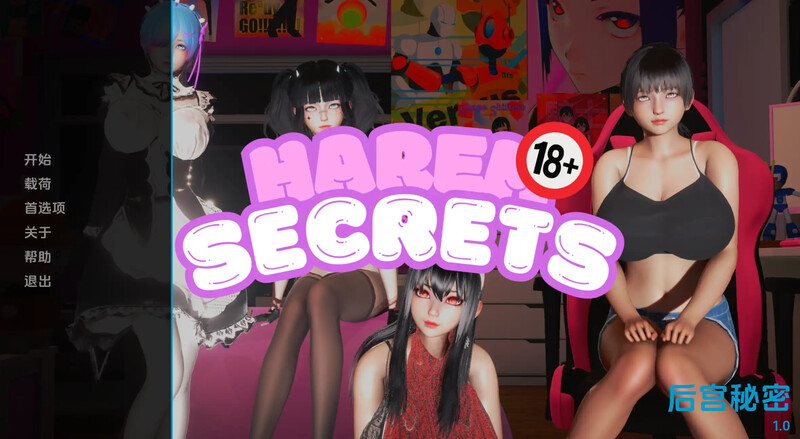 亚洲风SLG/动态/3C丨后宫的秘密（Harem Secrets）DEMO 汉化中文【20240825】 游戏截图 5