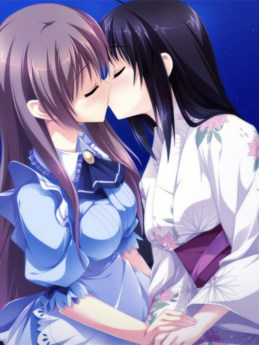 少女编织爱的画布