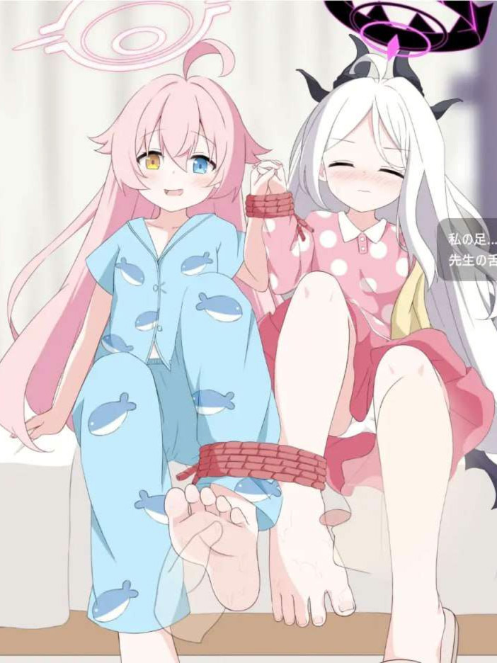 星野&日奈足部舔舐