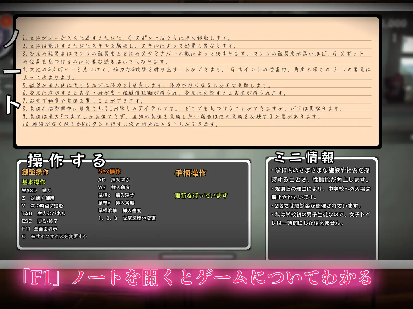 SLG/汉化+去码/有动画/开放世界丨☆援助妊娠學園☆ V3.1  V7小妖怪汉化版【20240414】 游戏截图 3