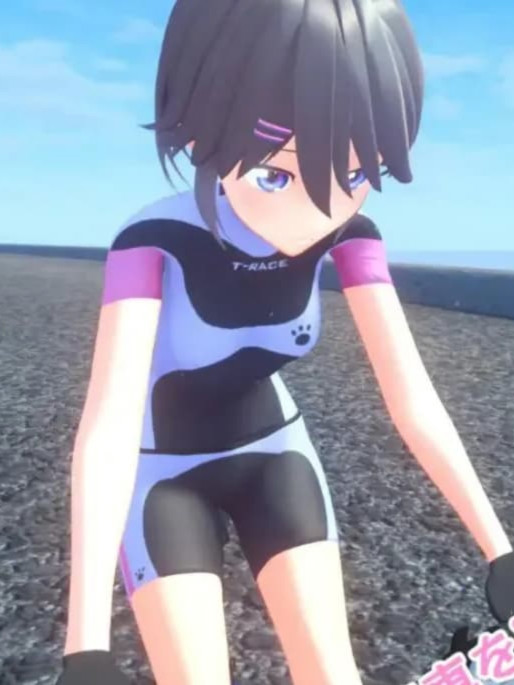 骑行时高潮！小羽的自行车自慰