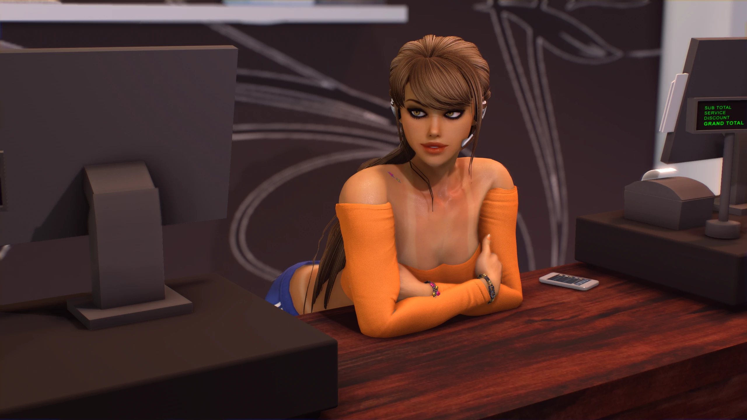 欧美SLG/AIGPT汉化/3D丨金色欺骗Goldream   v0.3【20241125】 游戏截图 3