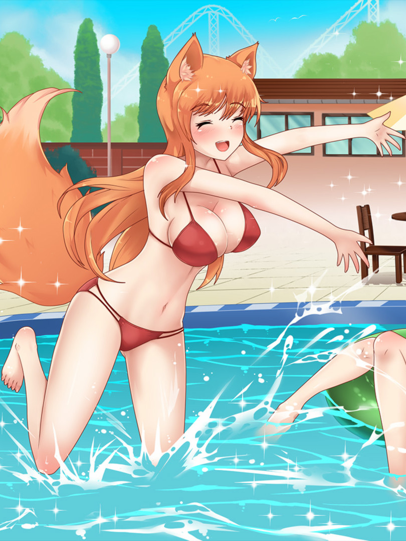 阳光灿烂的游乐场